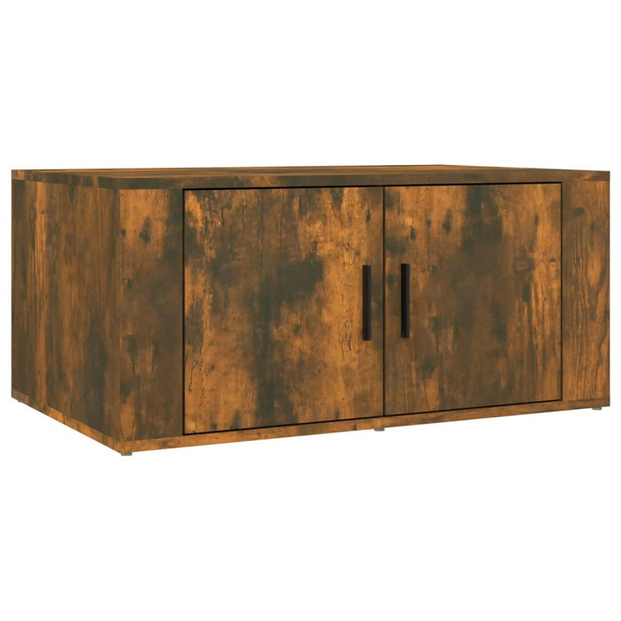 Tavolino da Salotto Rovere Fumo 80x50x36 cm Legno Multistrato