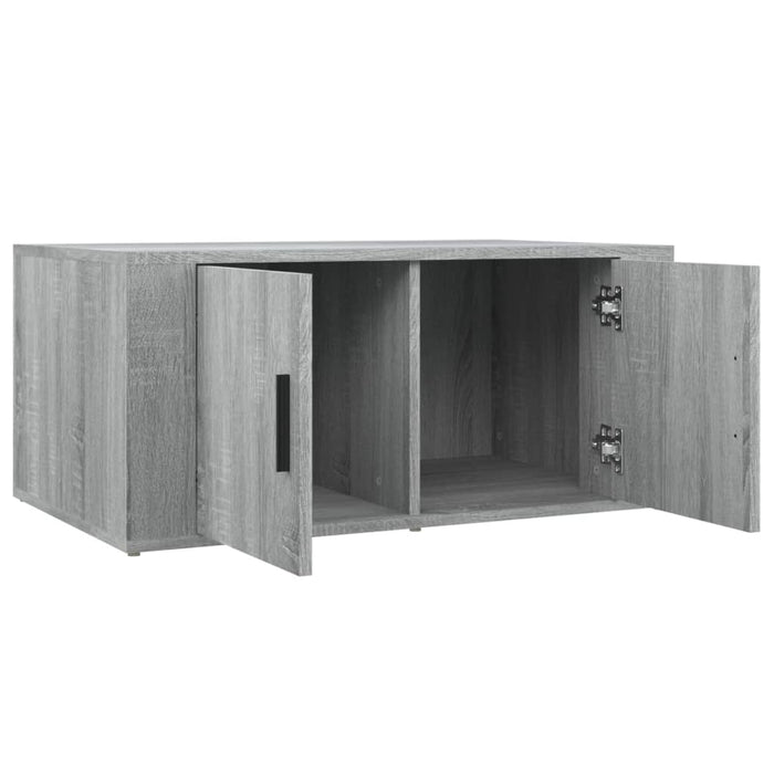 Tavolino da Salotto Grigio Sonoma 80x50x36 cm Legno Multistrato