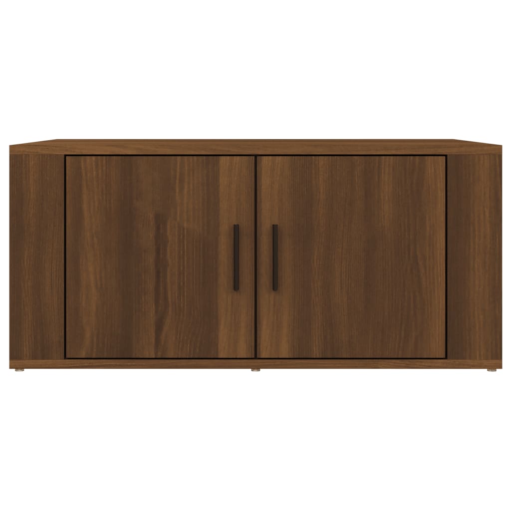 Tavolino da Salotto Rovere Marrone 80x50x36cm Legno Multistrato