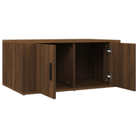 Tavolino da Salotto Rovere Marrone 80x50x36cm Legno Multistrato