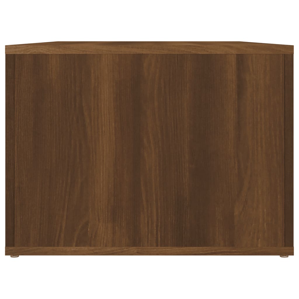 Tavolino da Salotto Rovere Marrone 80x50x36cm Legno Multistrato