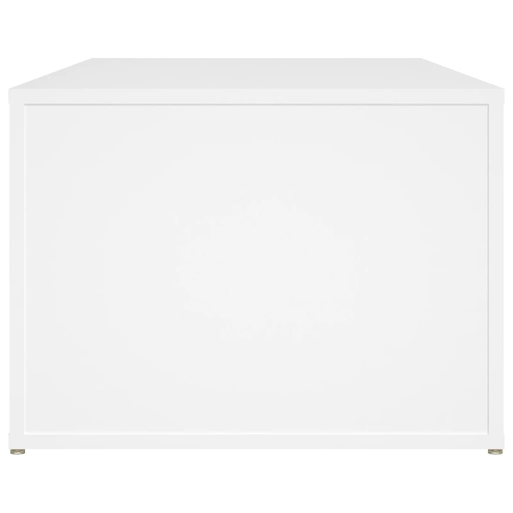 Tavolino da Salotto Bianco 100x50x36 cm in Legno Multistrato 816520