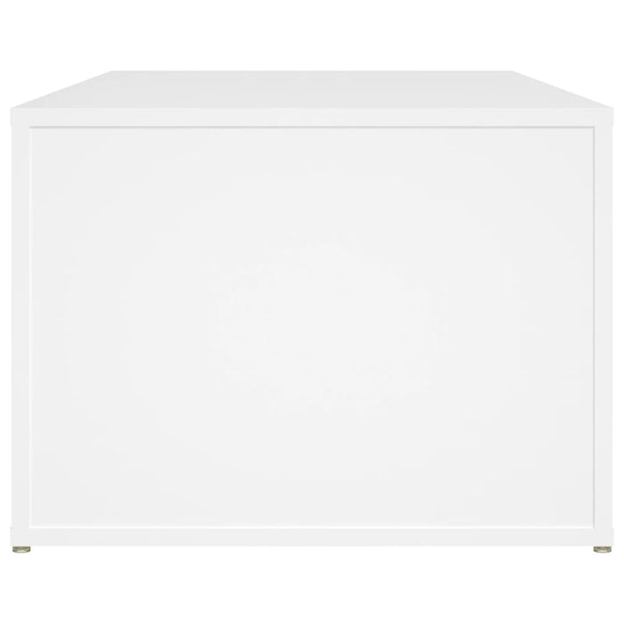 Tavolino da Salotto Bianco 100x50x36 cm in Legno Multistrato 816520