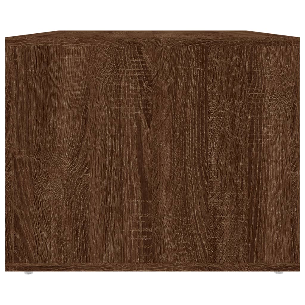 Tavolino Salotto Rovere Marrone 80x50x40 cm Legno Multistrato 816535