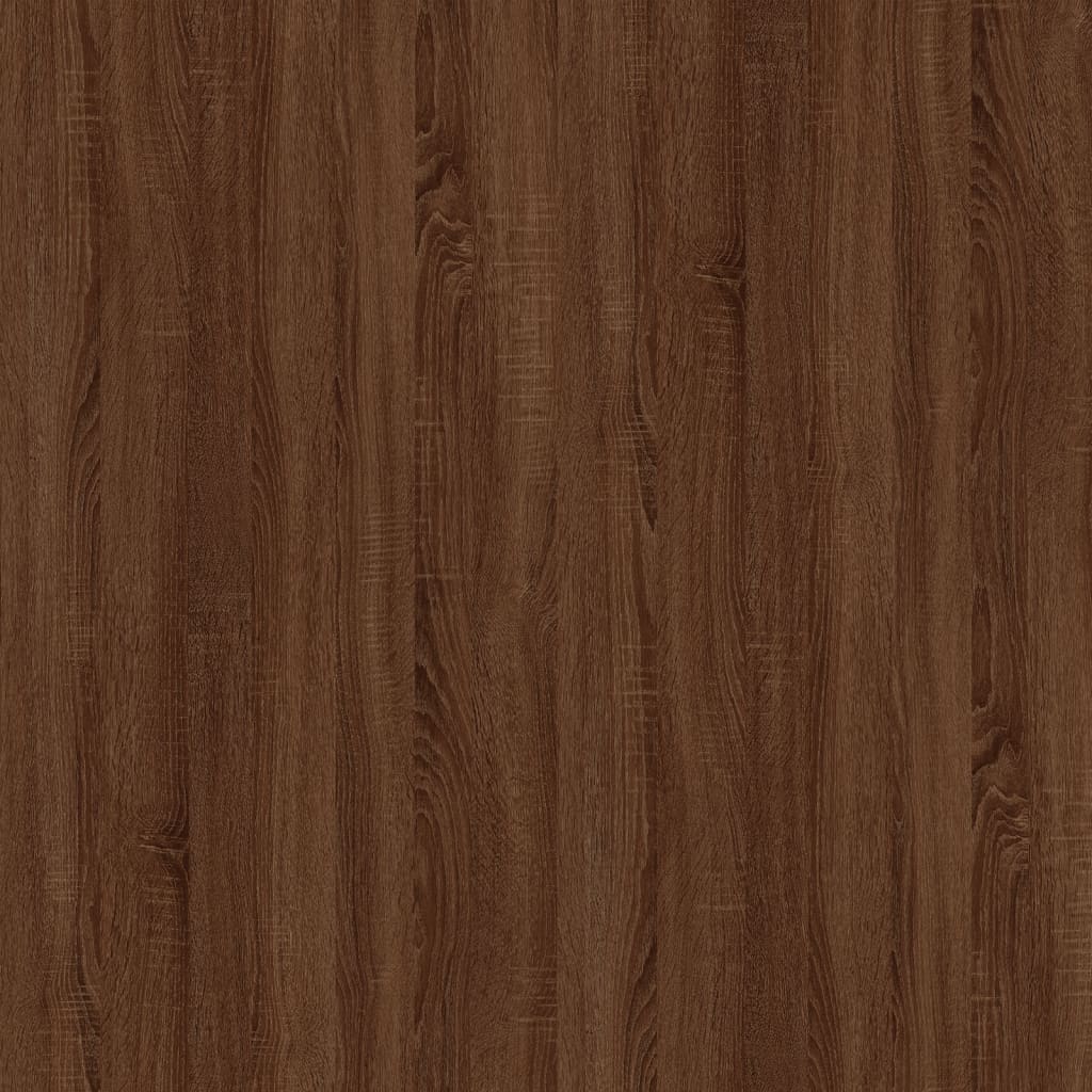 Tavolino Salotto Rovere Marrone 80x50x40 cm Legno Multistrato 816535