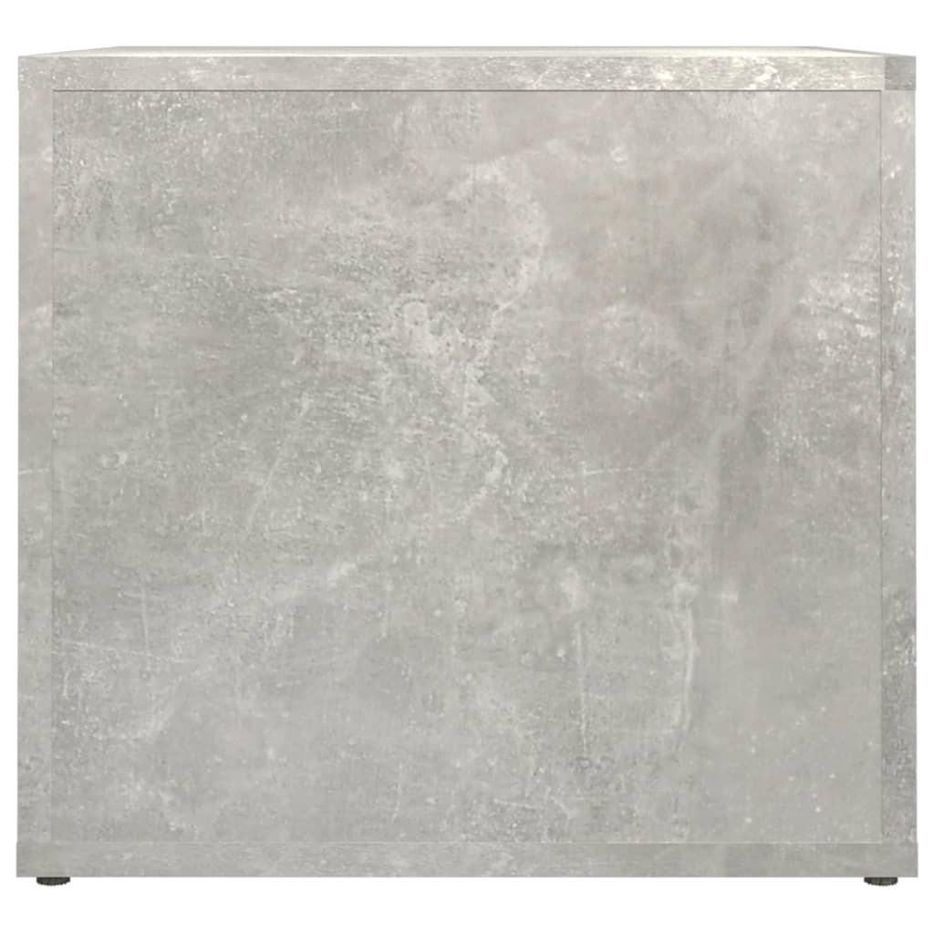 Comodino Grigio Cemento 41x40x36 cm in Legno Multistrato cod mxl 30325