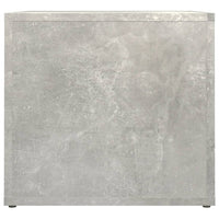 Comodino Grigio Cemento 41x40x36 cm in Legno Multistrato cod mxl 30325