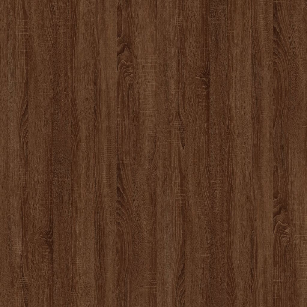 Comodino Rovere Marrone 41x40x36 cm in Legno Multistrato 816551