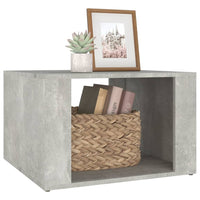 Comodino Grigio Cemento 57x55x36 cm in Legno Multistrato 816556