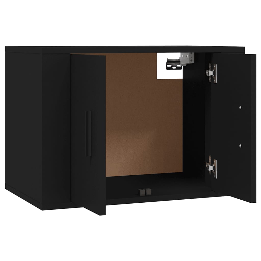 Mobile Porta TV a Parete Nero 57x34,5x40 cm 816617