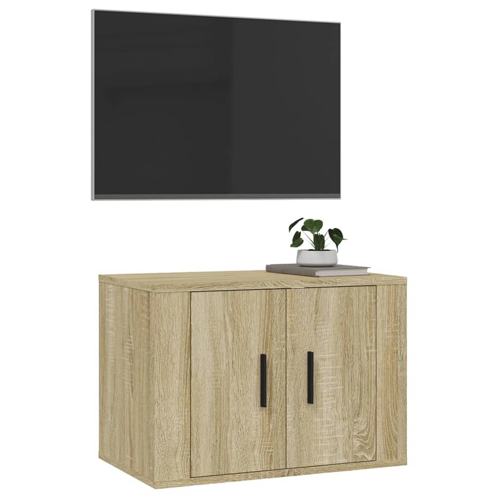 Mobile Porta TV a Parete Rovere Sonoma 57x34,5x40 cm cod mxl 9820