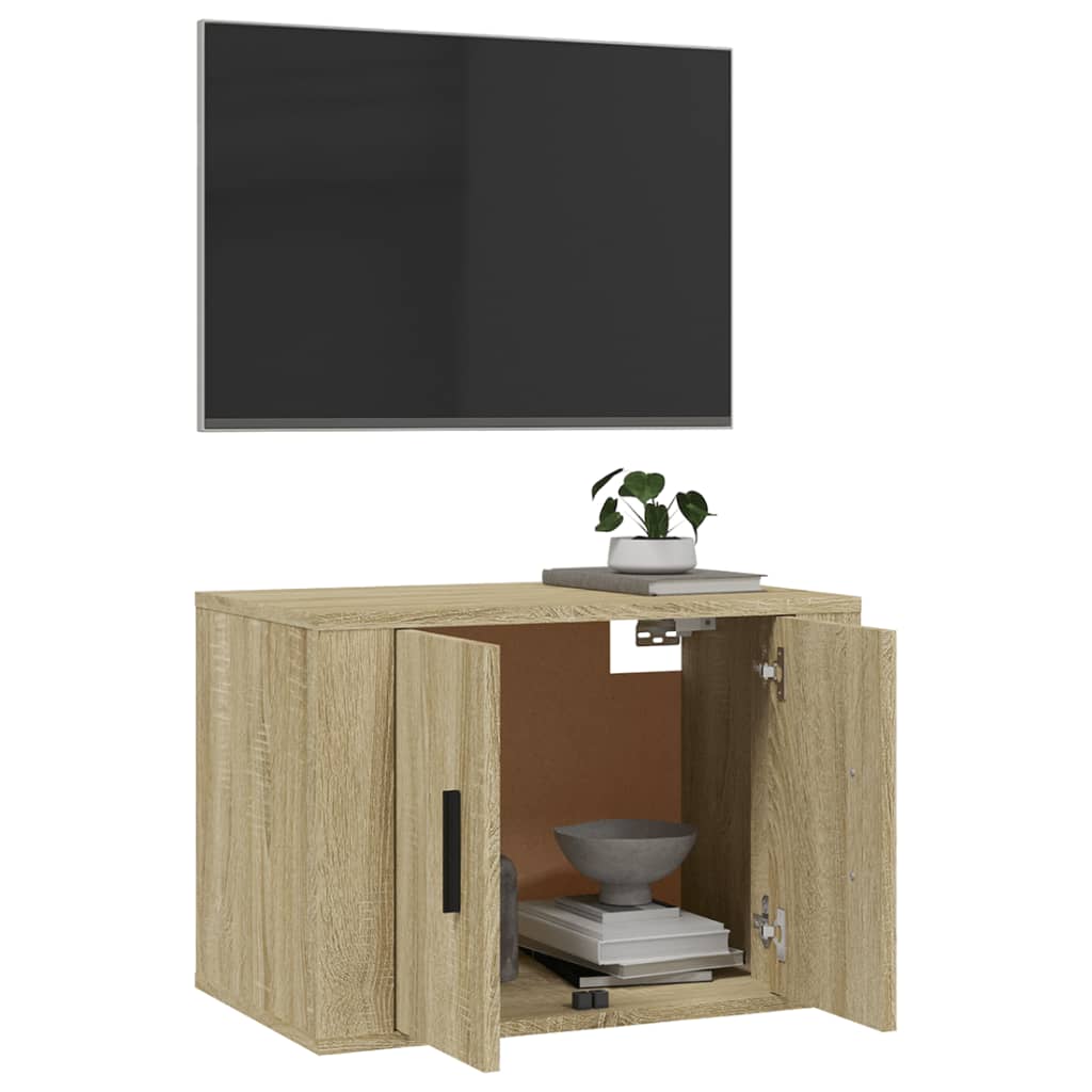 Mobile Porta TV a Parete Rovere Sonoma 57x34,5x40 cm cod mxl 9820