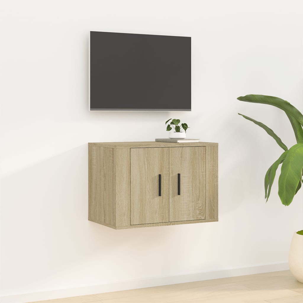 Mobile Porta TV a Parete Rovere Sonoma 57x34,5x40 cm 816619