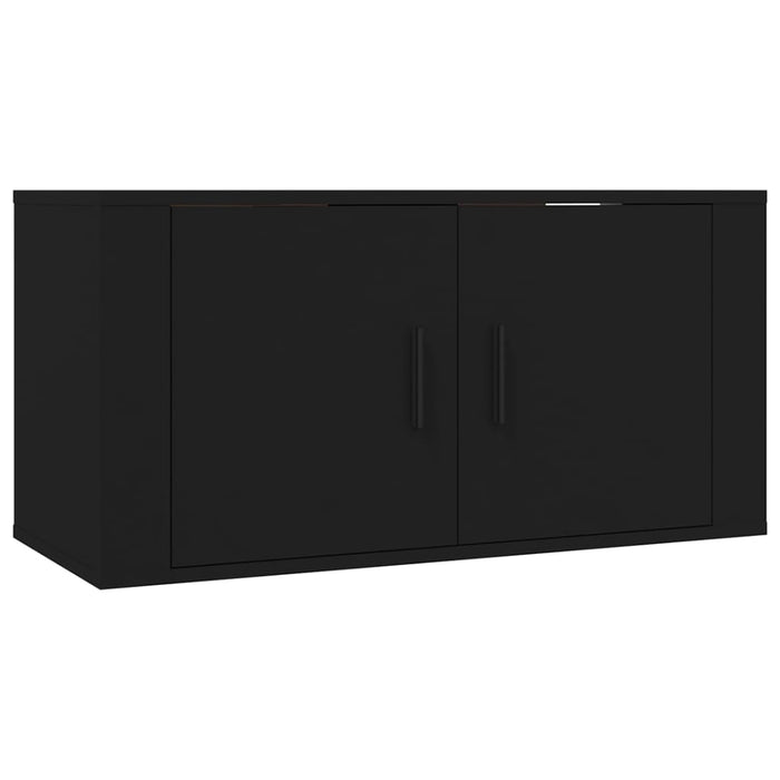 Mobile Porta TV a Parete Nero 80x34,5x40 cm 816625