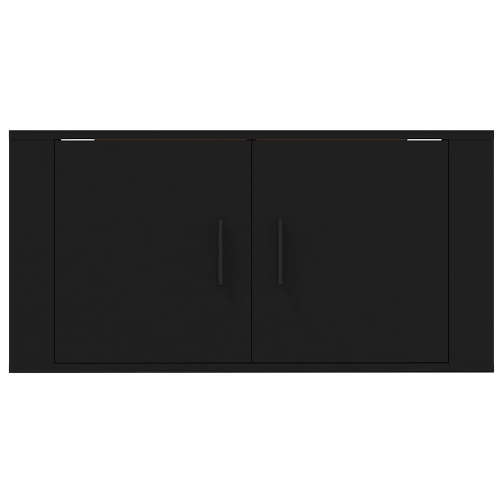 Mobile Porta TV a Parete Nero 80x34,5x40 cm 816625