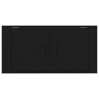 Mobile Porta TV a Parete Nero 80x34,5x40 cm 816625