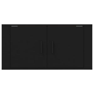 Mobile Porta TV a Parete Nero 80x34,5x40 cm 816625