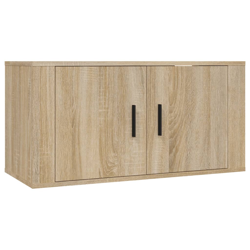 Mobile Porta TV a Parete rovere sonoma 80x34,5x40 cm 816627