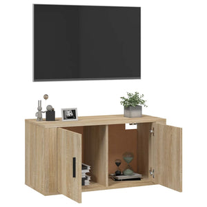 Mobile Porta TV a Parete rovere sonoma 80x34,5x40 cm 816627