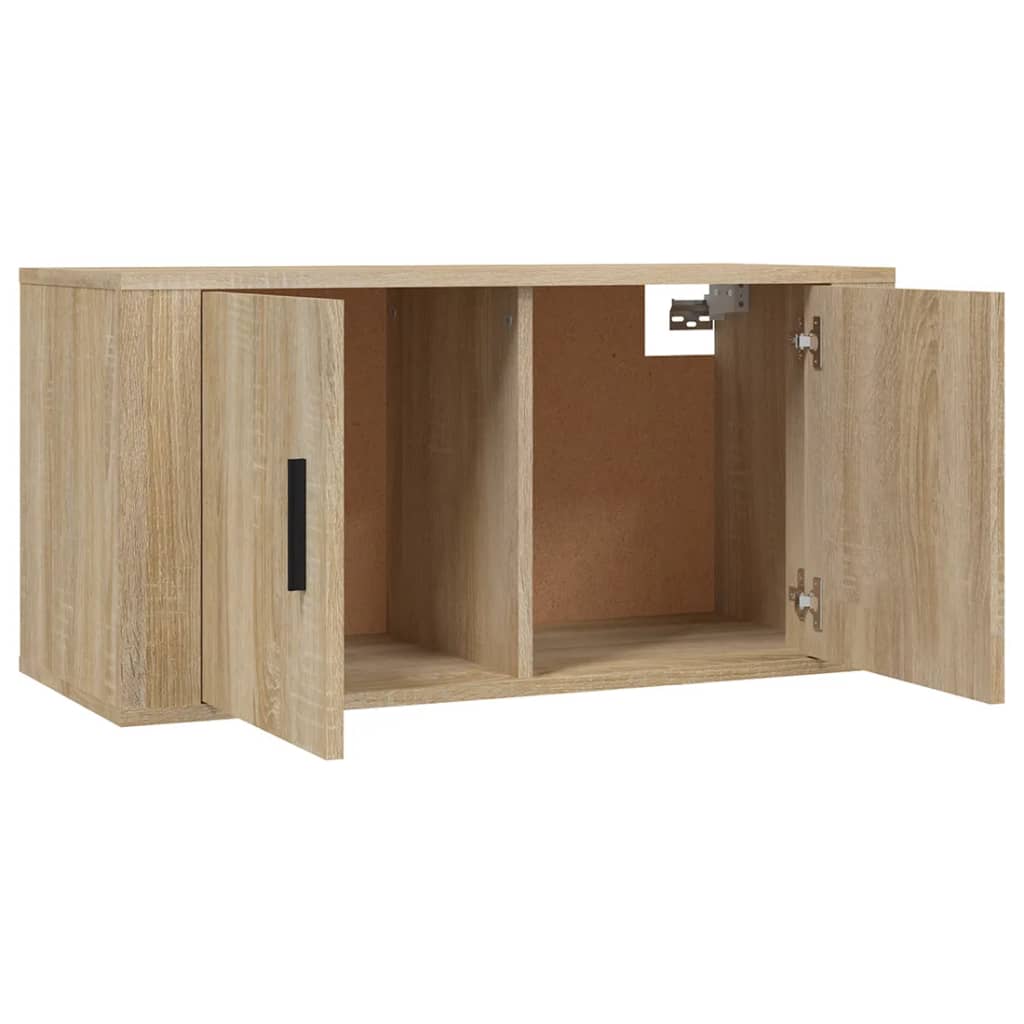 Mobile Porta TV a Parete rovere sonoma 80x34,5x40 cm 816627