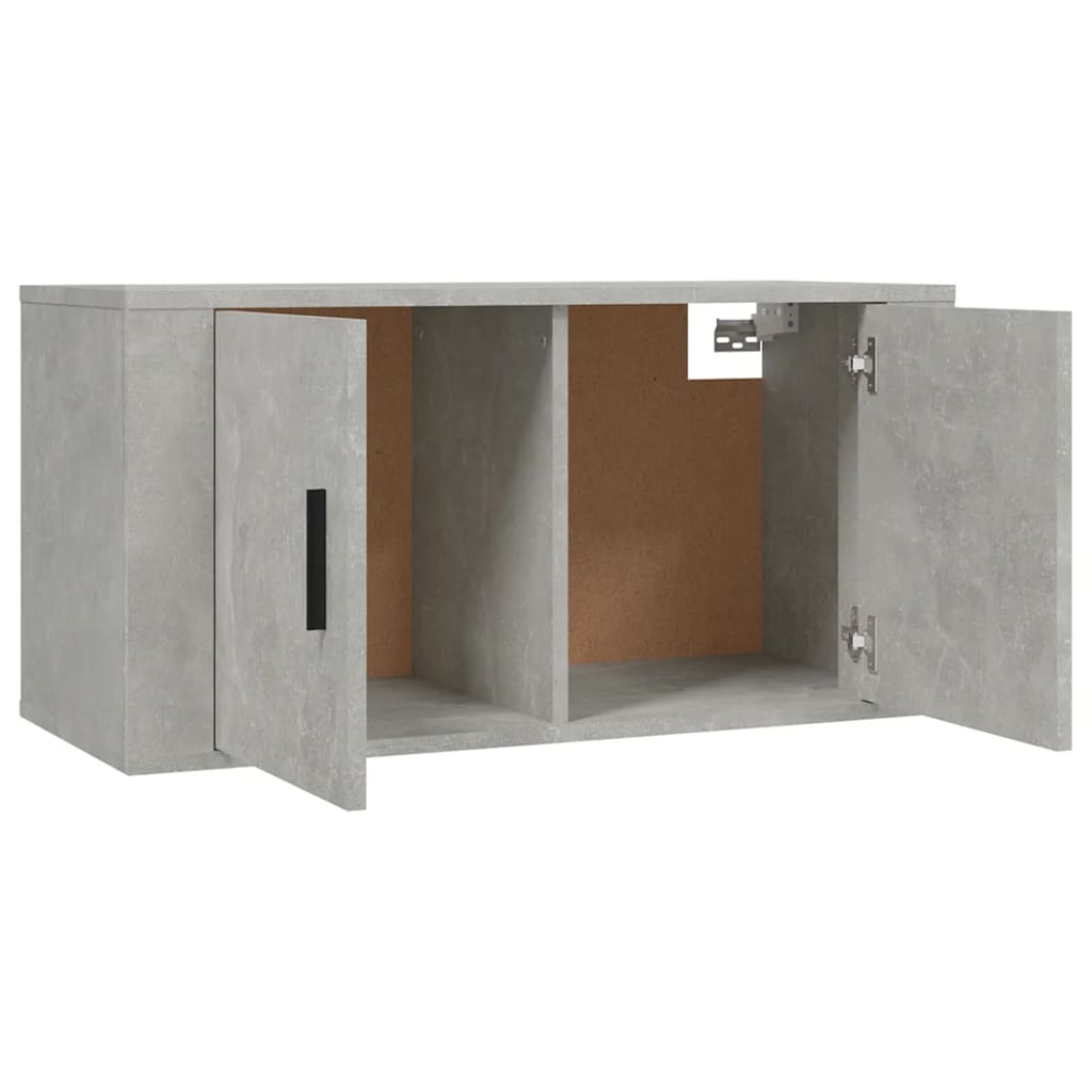 Mobile Porta TV a Parete Grigio cemento 80x34,5x40 cm 816628