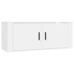 Mobile Porta TV a Parete Bianco 100x34,5x40 cm 816632