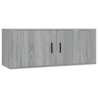 Mobile Porta TV a Parete grigio sonoma 100x34,5x40 cm 816638