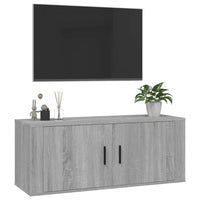 Mobile Porta TV a Parete grigio sonoma 100x34,5x40 cm 816638