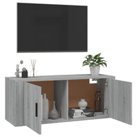 Mobile Porta TV a Parete grigio sonoma 100x34,5x40 cm 816638