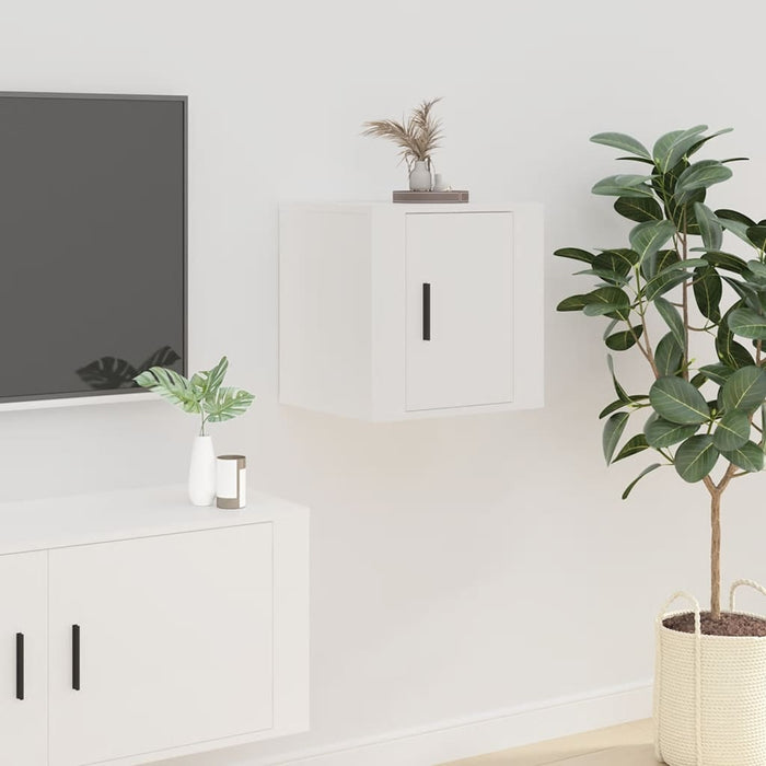 Mobili Porta TV a Parete 2 pz Bianco 40x34,5x40 cm