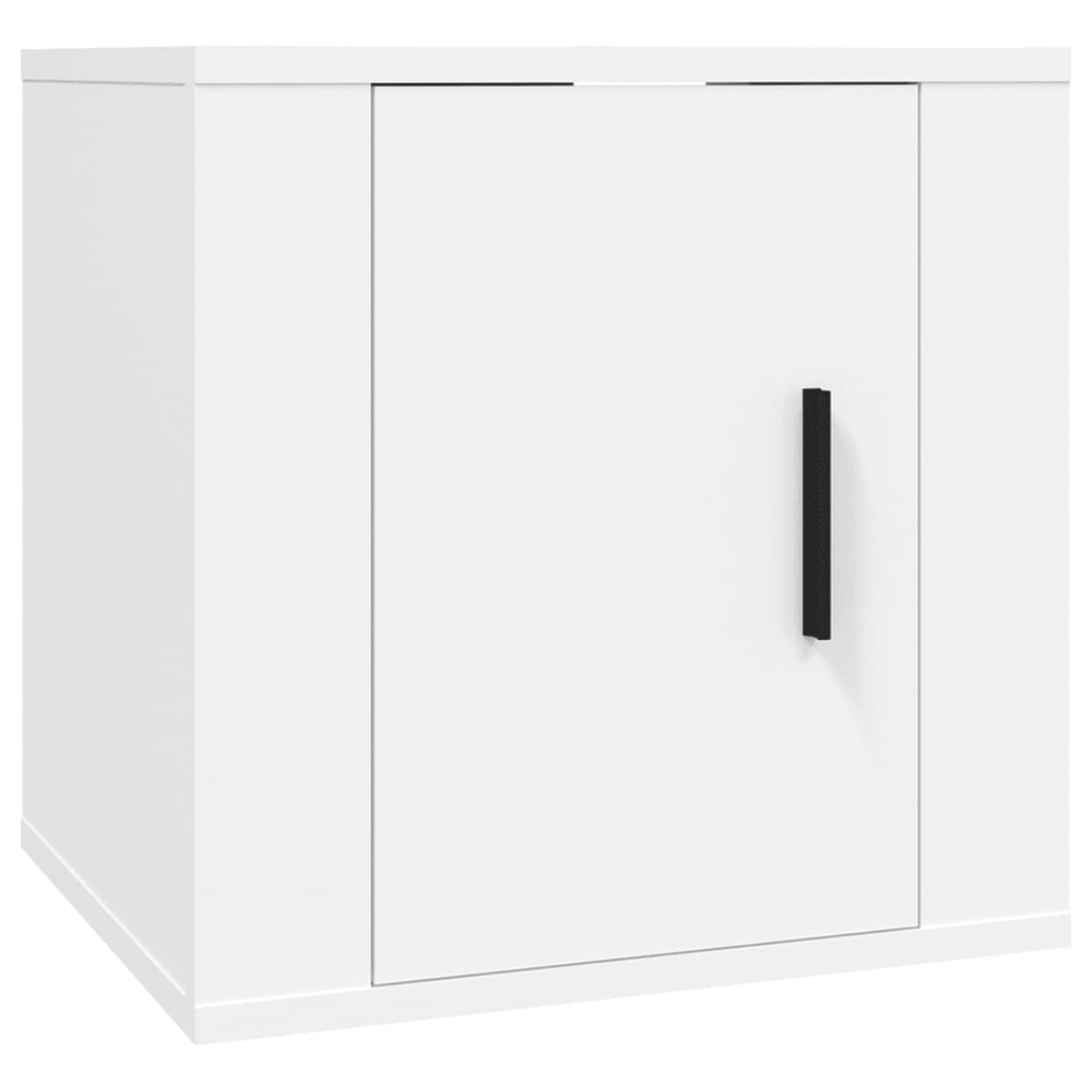 Mobili Porta TV a Parete 2 pz Bianco 40x34,5x40 cm