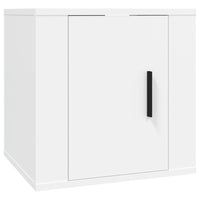 Mobili Porta TV a Parete 2 pz Bianco 40x34,5x40 cm