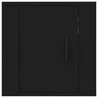 Mobili Porta TV a Parete 2 pz Nero 40x34,5x40 cm