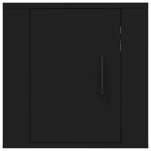 Mobili Porta TV a Parete 2 pz Nero 40x34,5x40 cm