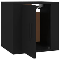 Mobili Porta TV a Parete 2 pz Nero 40x34,5x40 cm