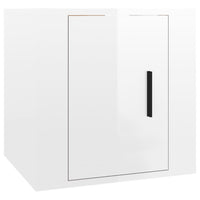 Mobile Porta TV a Parete Bianco Lucido 40x34,5x40 cm cod mxl 16522