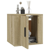 Mobili Porta TV a Parete 2 pz Rovere Sonoma 40x34,5x40 cm