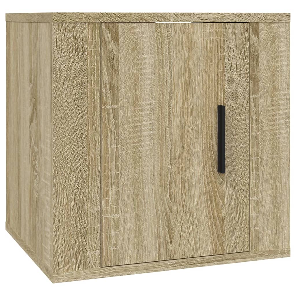 Mobili Porta TV a Parete 2 pz Rovere Sonoma 40x34,5x40 cm