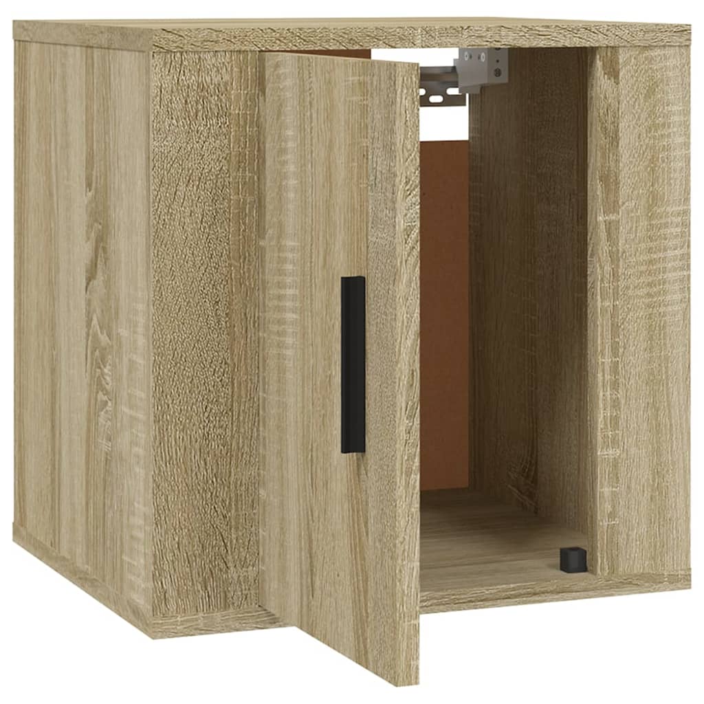 Mobili Porta TV a Parete 2 pz Rovere Sonoma 40x34,5x40 cm