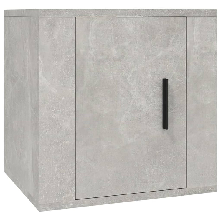 Mobili Porta TV a Parete 2 pz Grigio Cemento 40x34,5x40 cm