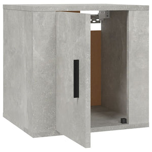 Mobili Porta TV a Parete 2 pz Grigio Cemento 40x34,5x40 cm