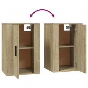 Mobili Porta TV a Parete 2 pz Rovere Sonoma 40x34,5x60 cm