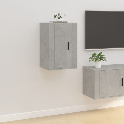 Mobile Porta TV a Parete Grigio Cemento 40x34,5x60 cm cod mxl 6067