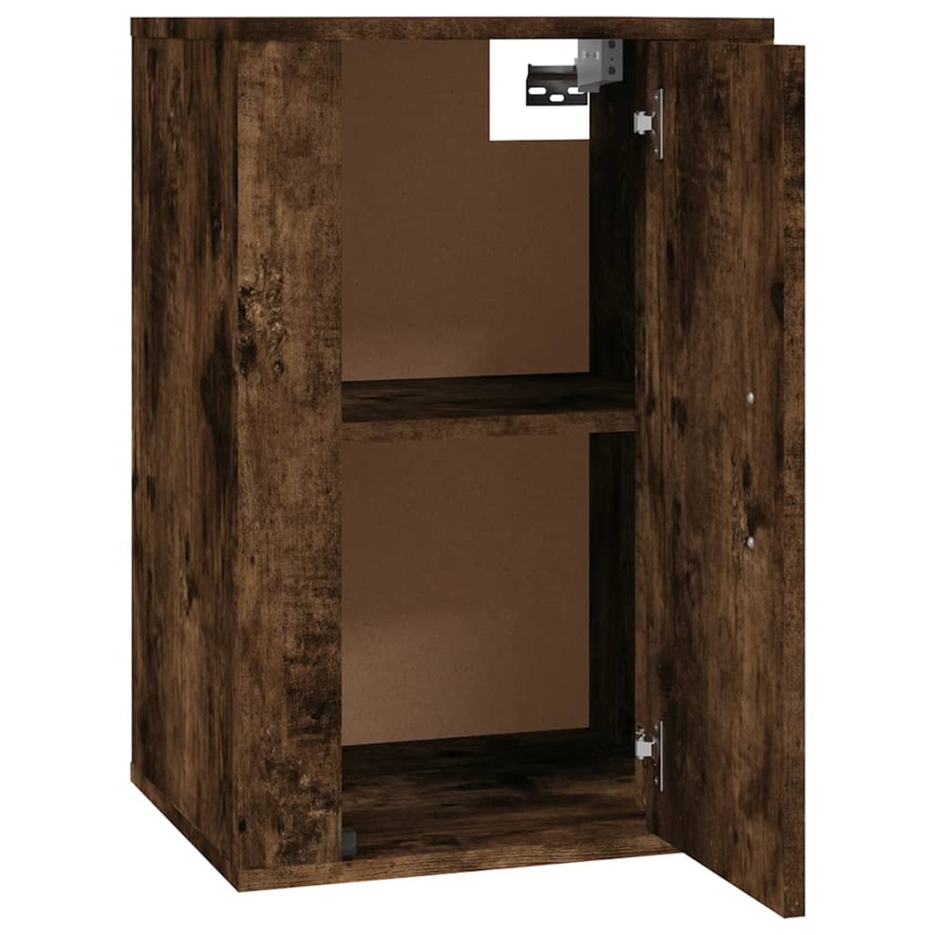 Mobili Porta TV a Parete 2 pz Rovere Fumo 40x34,5x60 cm