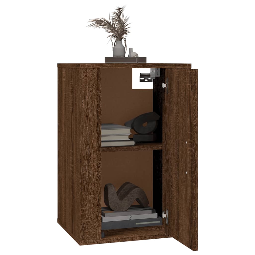 Mobile Porta TV a Parete Rovere Marrone 40x34,5x60 cm 816670