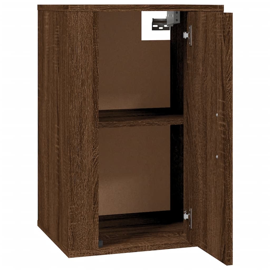 Mobile Porta TV a Parete Rovere Marrone 40x34,5x60 cm cod mxl 24140