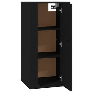 Mobile Porta TV a Parete Nero 40x34,5x80 cm cod mxl 6056