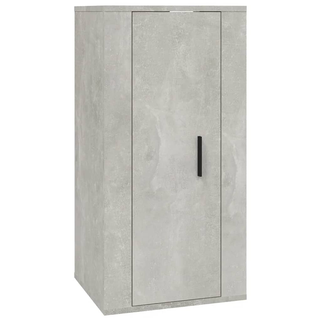 Mobile Porta TV a Parete Grigio Cemento 40x34,5x80 cm cod mxl 23176