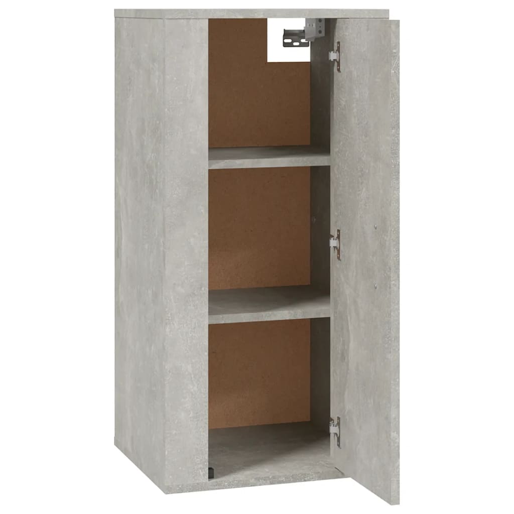 Mobile Porta TV a Parete Grigio Cemento 40x34,5x80 cm cod mxl 23176