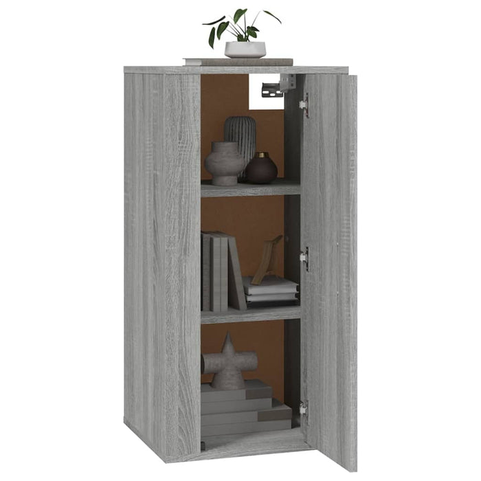 Mobile Porta TV a Parete Grigio Sonoma 40x34,5x80 cm 816678